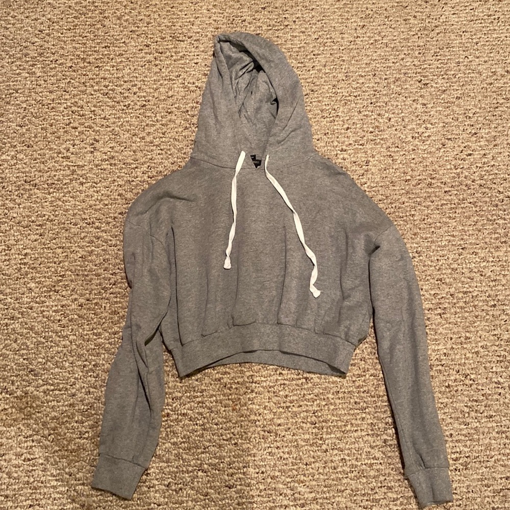 light crop hoodie